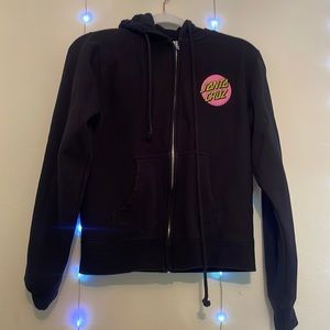 Santa Cruz zip up hoodie S